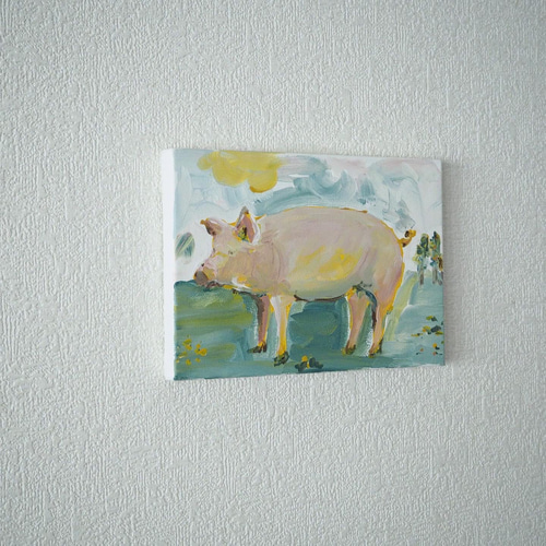 原画】豚の絵 絵画 Hang 通販 14574122｜Creema(クリーマ)
