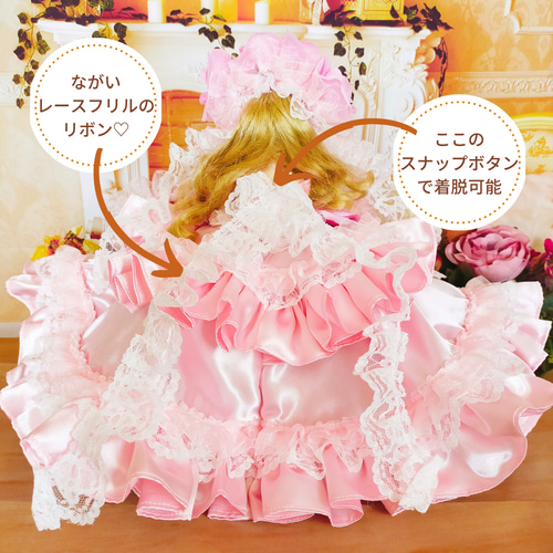 リカちゃん ピンク ドレス 人形服 ドール服 プリンセス