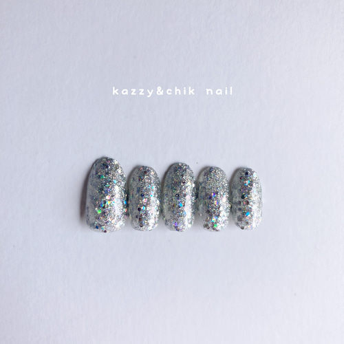 ネイルチップ オーダーメイド 〜ラメ No.29〜 ネイルチップ（つけ爪