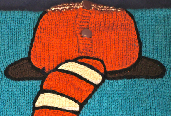 秋冬・あらいぐまのちびっこセーター　90〜100cm 5枚目の画像