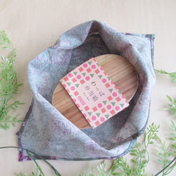 免費送貨花卉帆布 [玫瑰] 略大的 Adzuma 包 ~ 溫柔的觸感 ~ 午餐袋環保袋 第5張的照片
