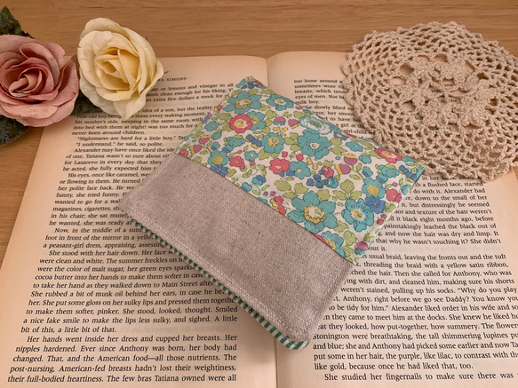 リバティプリント ハンドメイド カチコチ長財布 ミシェル （ミシェル  