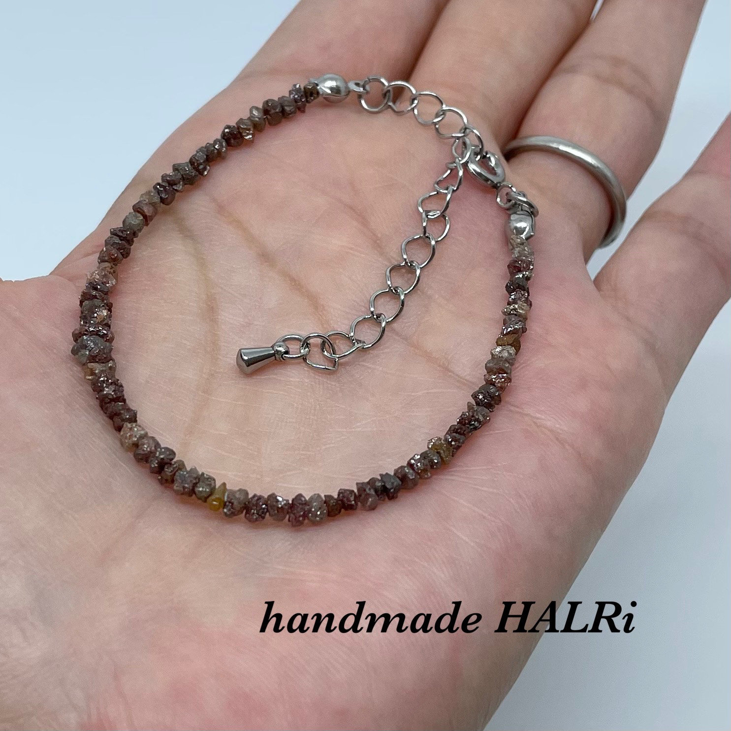 ブラウンダイヤモンドブレスレットSALE！ MICROTATTOO＿K10ブラウンダイヤモンド