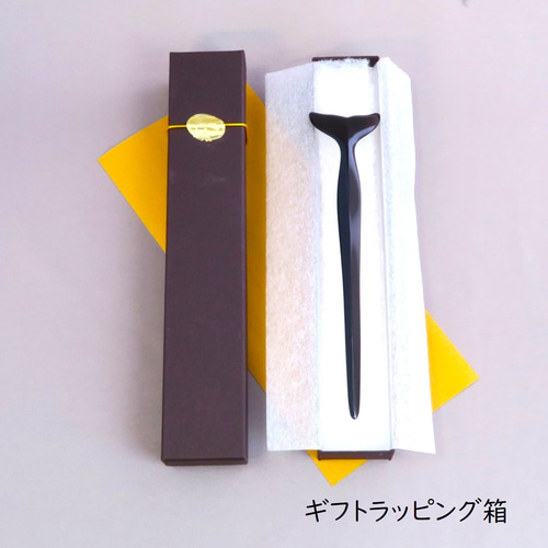 木簪 鯨のかんざし 木製 SKT/縞黒檀 防水 かんざし 工房