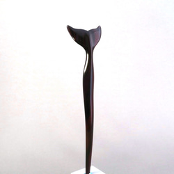 木簪 鯨のかんざし 木製 SKT/縞黒檀  防水 9枚目の画像