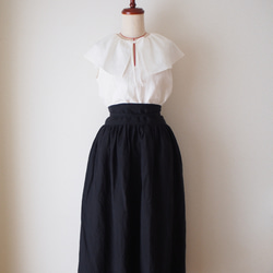 drawstring skirt-black- 8枚目の画像