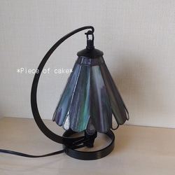 ステンドグラスのシンプルランプ(LP-02-2)＜インテリア　照明　シェイド　電灯＞ 6枚目の画像