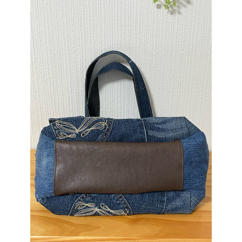 ☆リメイクデニムチューリップバッグ☆ トートバッグ momonyan