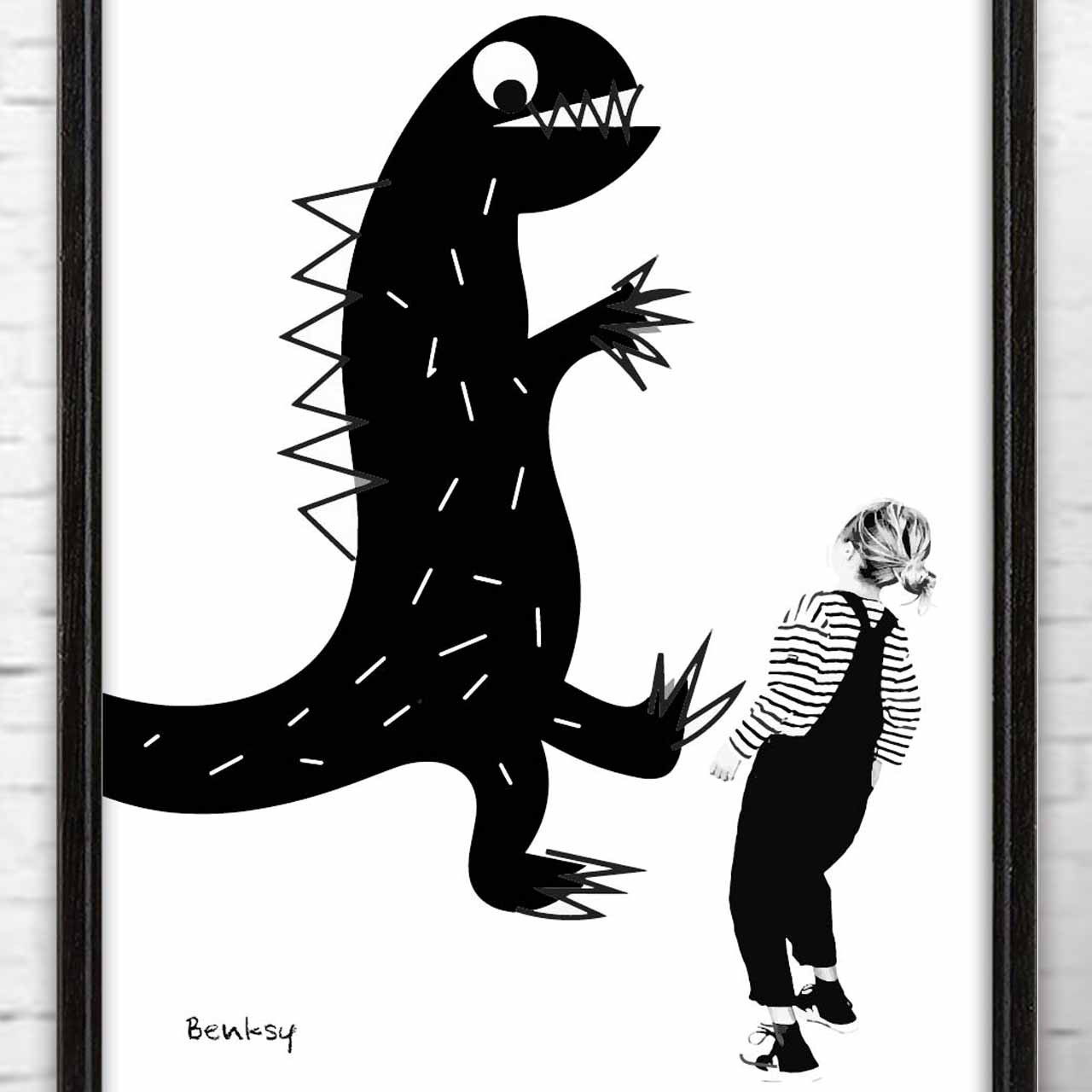 わっ　送料無料  イラストポスター　アートポスター　アート　ポスター　（アート　seiで検索）　653