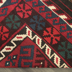 アフガニスタン　トライバルラグ　マイマナキリム　オールド手織りキリム　ヴィンテージラグ　120x205cm　＃950 7枚目の画像