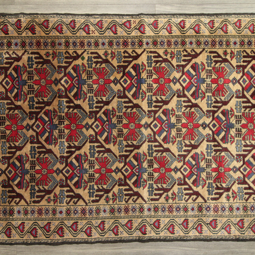 ヴィンテージラグ　トルクメン　トライバルラグ　手織り絨毯　アフガニスタン絨毯 ヴィンテージラグトルクメントライバルラグ アフガニスタンラグ手織り絨毯