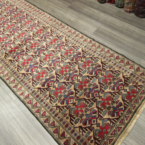 アンティーク トルクメン絨毯 アフガニスタン トライバルラグ 手織り