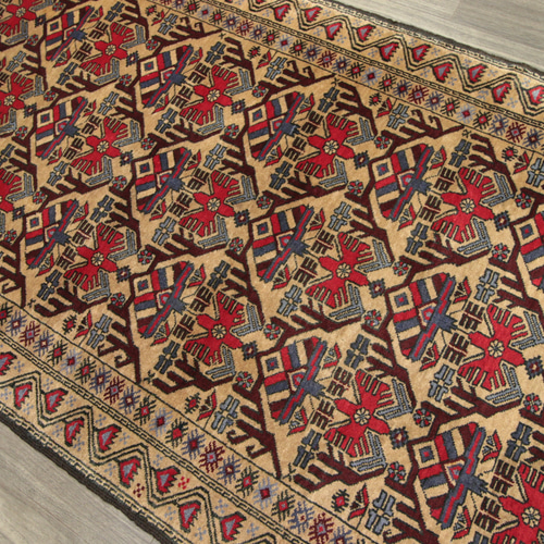 アンティーク トルクメン絨毯 アフガニスタン トライバルラグ 手織り