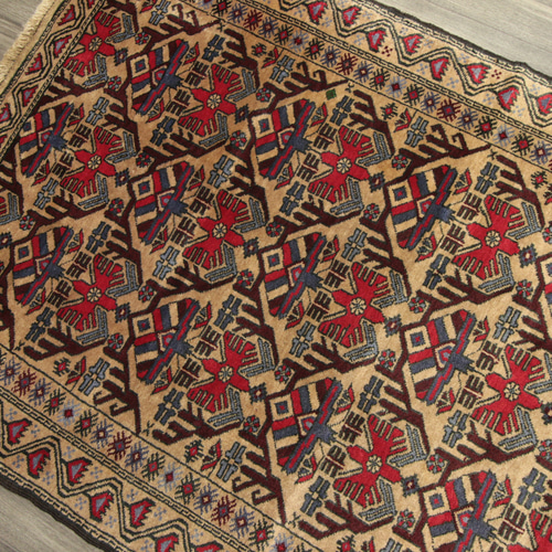 アンティーク トルクメン絨毯 アフガニスタン トライバルラグ 手織り