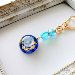 月夜の海月キーホルダー☆再販2 / クラゲ / レジン その他アクセサリー