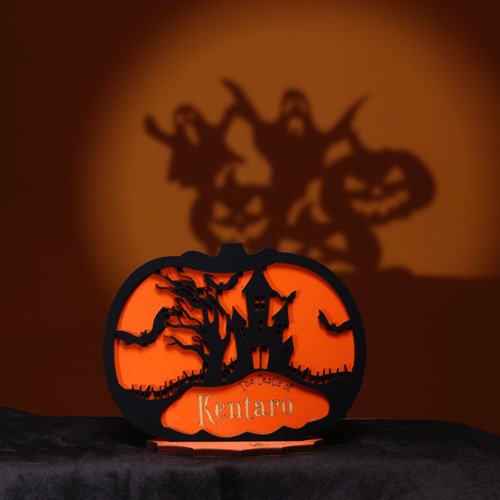 ☆名入れ☆ハロウィンオーナメント オリジナル土台付☆おばけ