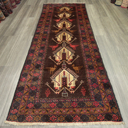 トライバルラグ ヴィンテージ家具 210×126cm 手織り 絨毯 カーペット トライバルラグ ヴィンテージ家具 210×126cm 手織り 絨毯