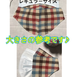 ちょうちょ　くすみベージュ♡暑さ対策♡マスク丈♡大臣型フェイスカバー♡呼吸しやすい♡ 8枚目の画像