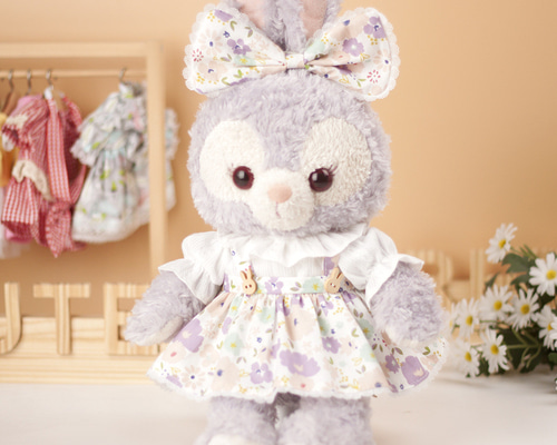 ぬいぐるみ服 ワンピース ストラップレス 黒 トランプ ステラルーSサイズ ぬいぐるみ服 ワンピース ストラップレス 黒 トランプ