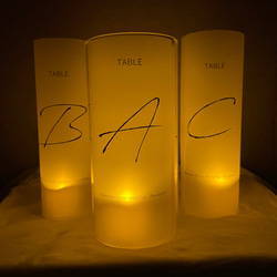 ランタン風テーブルナンバーキャンドル 結婚式 テーブルナンバー