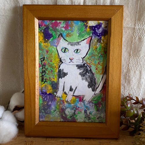 オブジェ アート 芸術 美術 壁掛け 手描き 原画 1点もの 大型 ねこ Amazon.co.jp: オブジェ アート 芸術 美術 壁掛け 手描き 原画 1