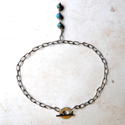 不銹鋼背點choker粗項鍊鎖骨銀 第5張的照片