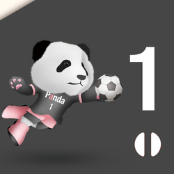 「L Panda」サッカー（キーパー）のグリップケース （iPhoneのみ対応）　　受注生産 3枚目の画像