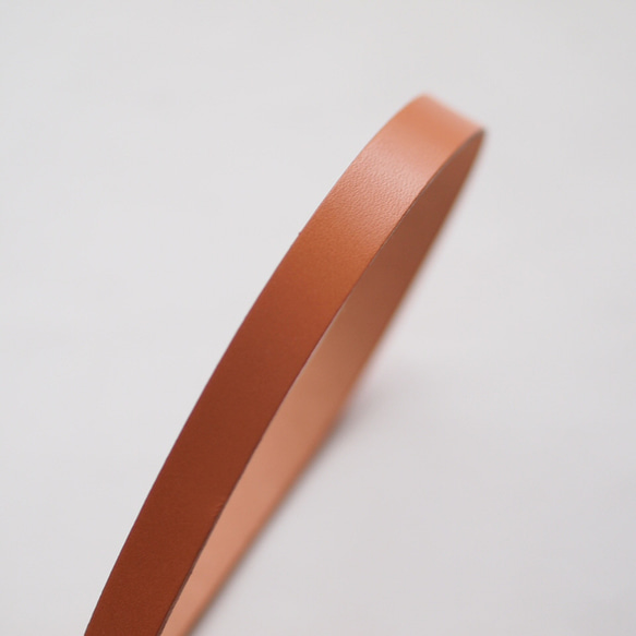 15ミリ幅・本革テープ・栃木レザー使用・革紐・皮ひも・本革・50ｃｍ～カットいたします 3枚目の画像