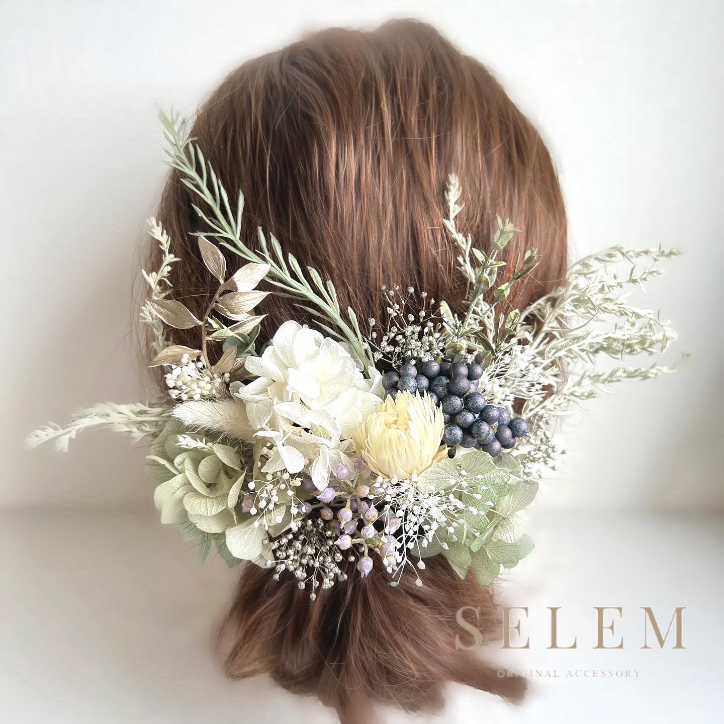 New＊ 結婚式/成人式/ブライダル/浴衣/着物/卒業式/和装　髪飾り ウェディング　ヘッドドレス  134