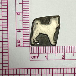 柴犬❤️亜鉛版刻印❤️レザークラフト 2枚目の画像