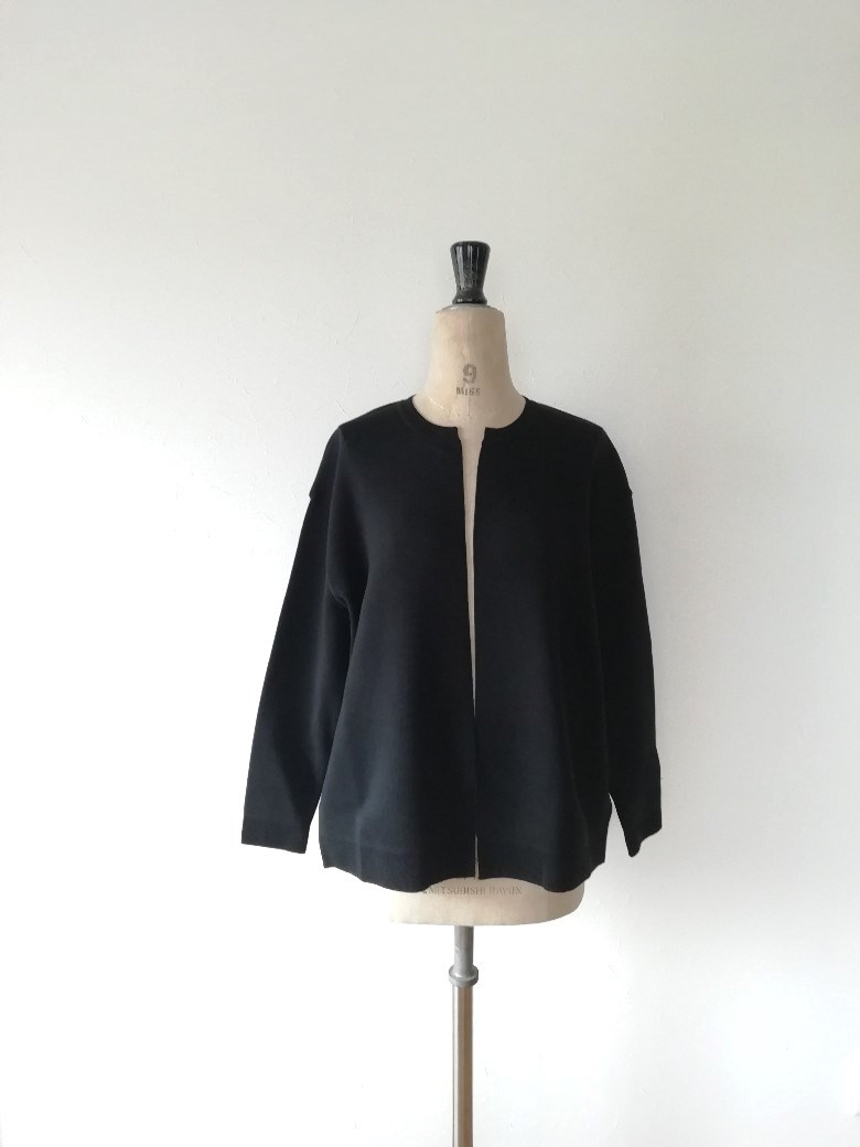 【再再再…販♡】家庭で洗えるコットンジャケット（オーガニックコットン）　ブラック