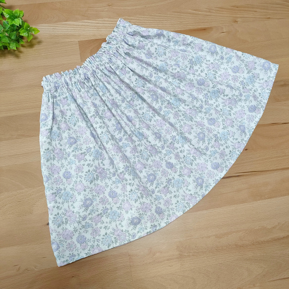 LIBERTY キッズ ギャザースカート裏地付 アロナ スミレ size:100
