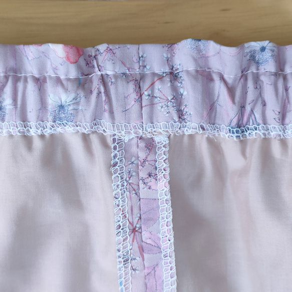 LIBERTY キッズ ギャザースカート裏地付 イルマ ピンク size:100〜110 7枚目の画像