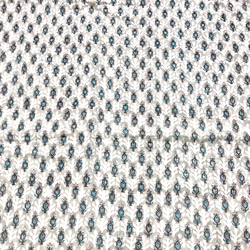 【50cm單位】淺灰色小花一耳圖案印度手工版畫布料紡織品 第5張的照片