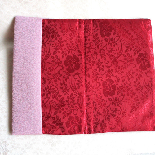 日本刺繍【桜の舞】桜の花の袱紗 ◇薄藤色◇ 刺繍 手刺繍 花刺繍 伝統