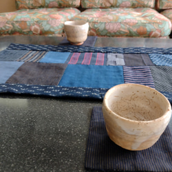 会津木綿と秋の日　テーブルマット 5枚目の画像
