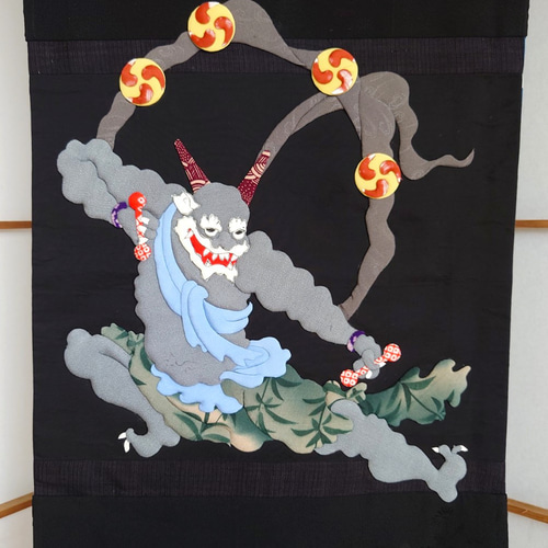 【人気商品！】 押絵タペストリー＊風神・雷神 その他