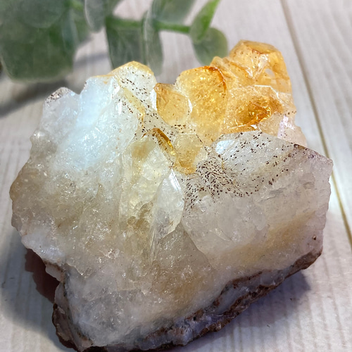 万華鏡【恋愛・ビジネス運】シトリンクォーツ　原石　ラフストーン 恋愛・ビジネス運】シトリンクォーツ 原石 クラスター ラフストーン