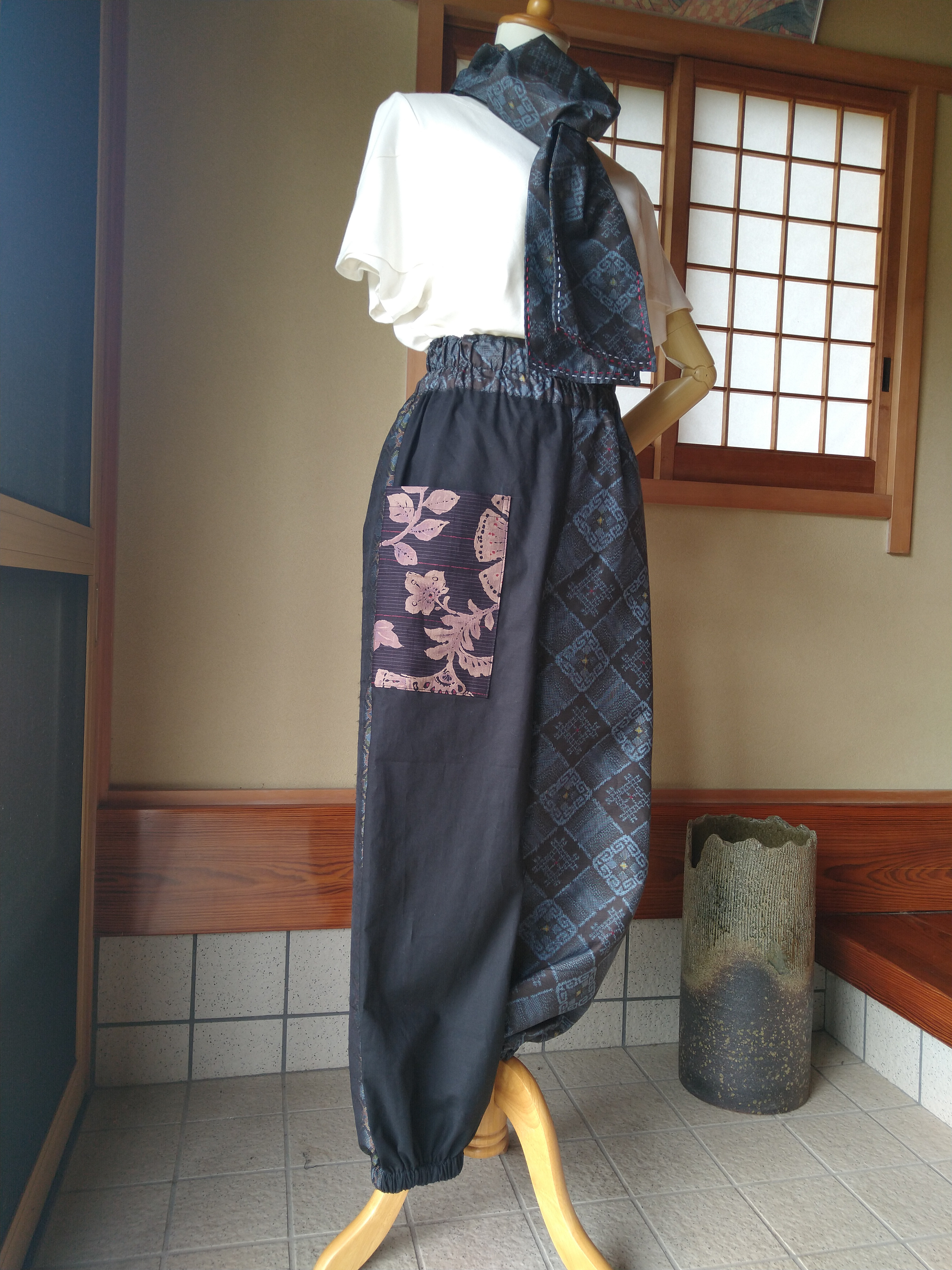 着物リメイク もんぺパンツ ロングパンツ suke412 通販 14579084 着物リメイク もんぺパンツ ロングパンツ suke412 通販 14579084
