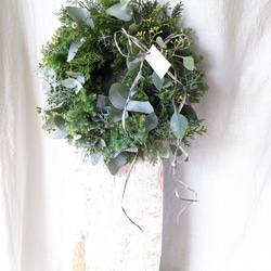 受注制作 】ユーカリとコニファーのフレッシュリース＊* リース