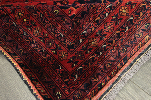 ベルベットのような艶あるカールモハンマディ絨毯　アフガントライバルラグ　オールド手織り絨毯　104x145cm　＃149 7枚目の画像