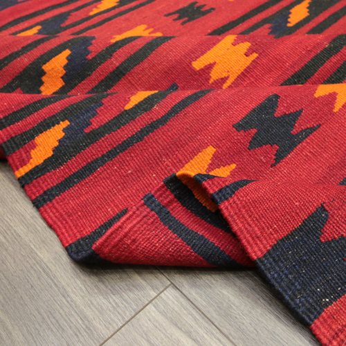 202×147cm アフガニスタン 手織りキリム トライバルラグ 202