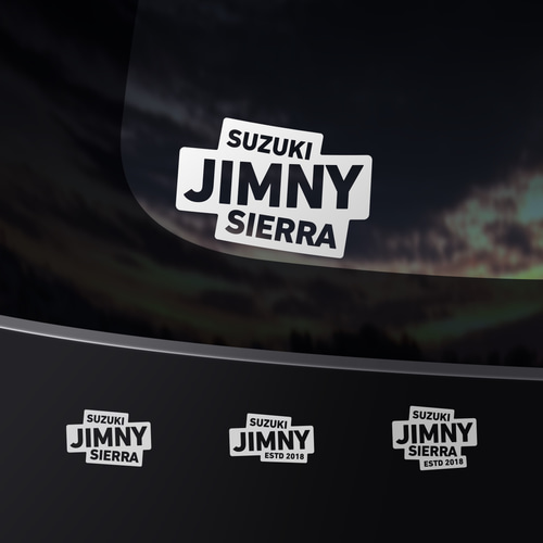 JIMNY/JIMNY SIERRA - 斜めパネル4パターン【車用ステッカー・ジムニー 