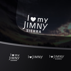 JIMNY/JIMNY SIERRA - I ♡ my JIMNY【車用ステッカー・ジムニー/ジムニー・シエラ】 1枚目の画像