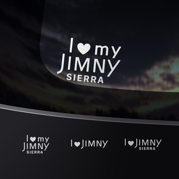 JIMNY/JIMNY SIERRA - I ♡ my JIMNY【車用ステッカー・ジムニー/ジムニー・シエラ】 1枚目の画像