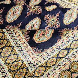新品　トルクメンボハラデザイン　艶々高級ラグ　パキスタン手織り絨毯　アクセントラグ　126x190cm　＃150 6枚目の画像