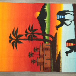 チュニジアキリム　ラクダデザイン　アートラグ　手織りキリム　85x118cm　＃492 7枚目の画像
