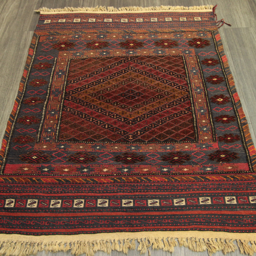 190x145cmトライバルラグ アフガニスタン マシュワニキリム 190x145cmトライバルラグ アフガニスタン マシュワニキリム