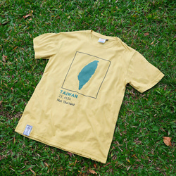 復古T-Shirt-人口數-芥末黃 第8張的照片