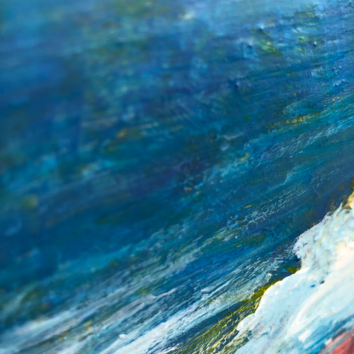 Nさま専用（原画）虹色の空と海【A5サイズ／水彩画／#2437】 Nさま専用（原画）虹色の空と海【A5サイズ／水彩画／#2437】 虹色